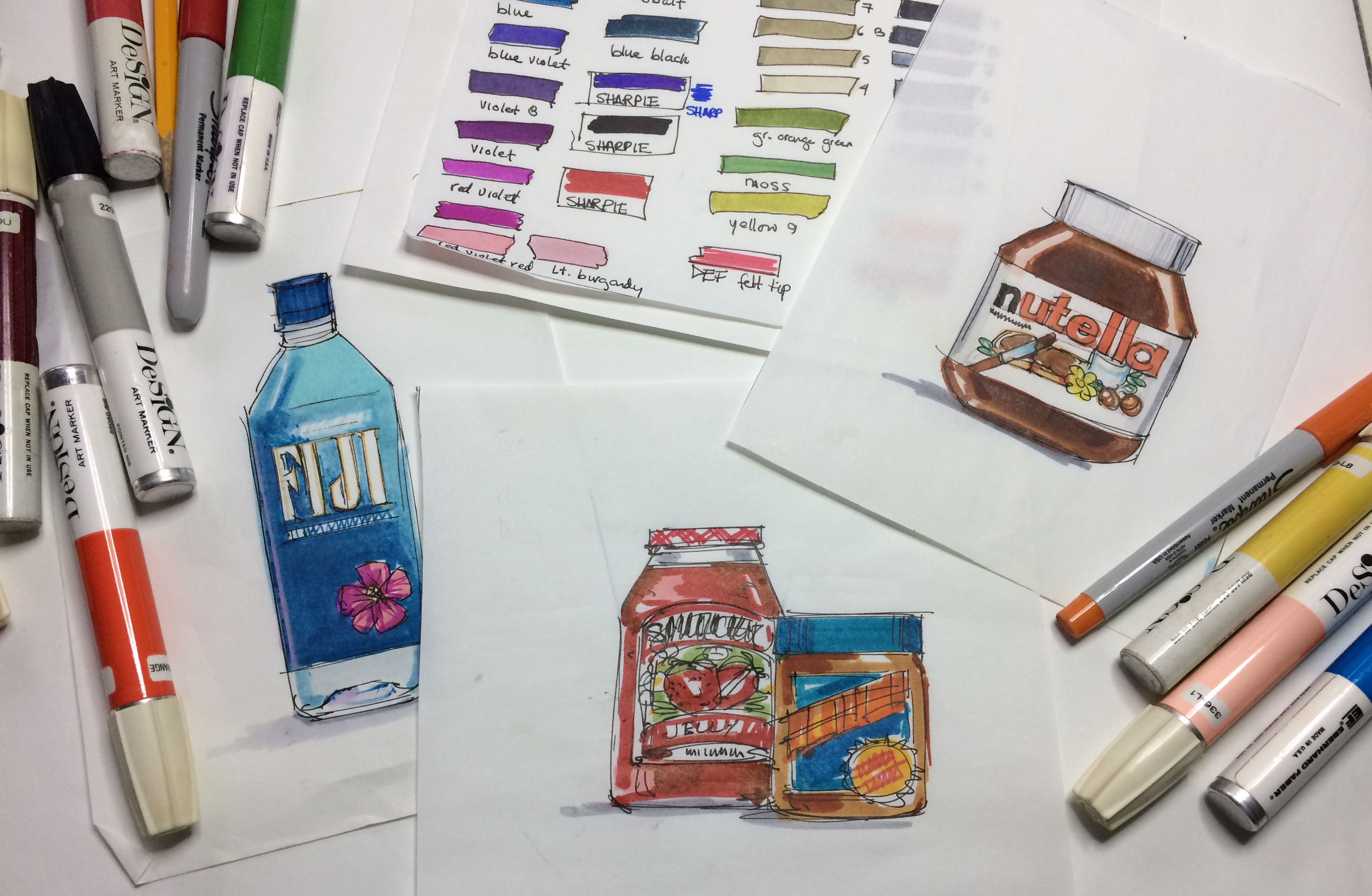 The tools of marker sketching